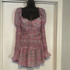 NWT For Love of Lemons Floral Size Medium mini dress.